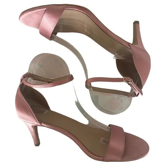 BHLDN Egret Heels In Pink Blush Size 8 - Picture 7 of 12